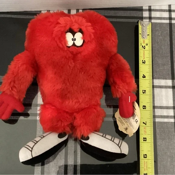 Warner Bros. (Gossamer )Red Furry Plush Character - Picture 6 of 6